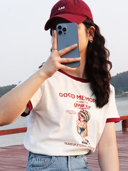 เสื้อผ้าวัยรุ่นเกาหลี เสื้อยืดวัยรุ่นผู้หญิง มีขนาด S M L XL