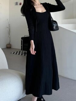 เดรสสีดำสุภาพ เรียบหรู ดูดี เหมาะกับทุกโอกาส | เดรสผู้หญิงแฟชั่นสุภาพ