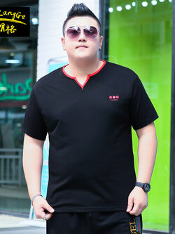 เสื้อยืดผู้ชายอ้วน S-5XL(อกเสื้อ39-51นิ้ว)