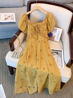 เดรสแขนสั้น มีไซส์ L-4XLอก 38-47 นิ้ว ใส่ได้ทั้งสาวหุ่นดีน่ารักจนถึงสาวอวบพลัสไซส์ จัดส่งฟรี! ทักแชทสั่งซื้อ