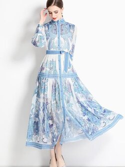 ชุดเดรสยาวสวยๆ ชุดเดรสยาวใส่สบาย ใส่ทำงาน