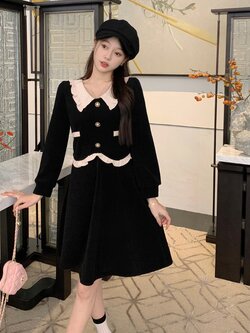 เดรสสาวอวบ มีไซส์ L-4XLอกเสื้อ 38-47 นิ้ว ใส่ได้ทั้งสาวหุ่นดีน่ารักจนถึงสาวอวบพลัสไซส์ จัดส่งฟรี! ทักแชทสั่งซื้อ