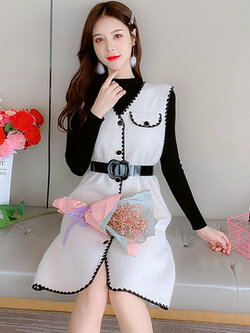 เดรสวัยรุ่น เดรสลูกไม้ชีฟอง By Meiyi women's clothing