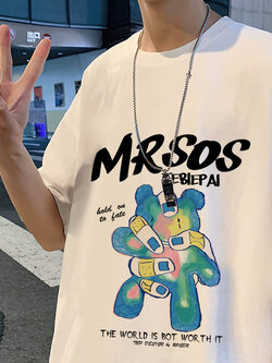 เสื้อยืดผู้ชายอ้วน M-5XL