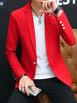 สูท Blazers ผู้ชาย เสื้อคลุมสไตล์สูท สำหรับผู้ชาย