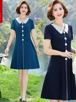 เดรสวัยผู้ใหญ่40-60ปี เดรสคุณแม่ ชุดเดรสทำงานวัยผู้ใหญ่ แบรนด์ MAMA DRESS