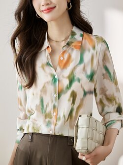 เสื้อเชิ้ตผู้หญิงแขนยาว เสื้อเชิ้ตผู้หญิงใส่ทํางาน 390 บาทต่อชิ้น ฟรีค่าจัดส่ง