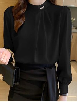 เสื้อสีดำสุภาพ เรียบหรู ดูดี เหมาะกับทุกโอกาส | เสื้อผู้หญิงสุภาพ