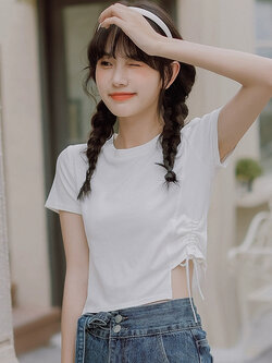 เสื้อผ้าวัยรุ่นเกาหลี เสื้อยืดวัยรุ่นผู้หญิง มีขนาด S M L XL