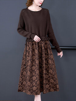 เดรสวัยผู้ใหญ่40-60ปี เดรสคุณแม่ ชุดเดรสทำงานวัยผู้ใหญ่ แบรนด์ MAMA DRESS