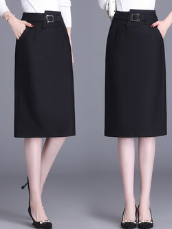 กระโปรงยาว กระโปรงยาวทรงเอ กระโปรงทำงาน