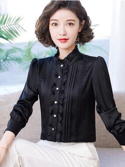 เสื้อสีดำสุภาพ เรียบหรู ดูดี เหมาะกับทุกโอกาส | เสื้อผู้หญิงสุภาพ