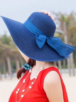 หมวกสาน หมวกไปเที่ยงทะเล ชายหาด