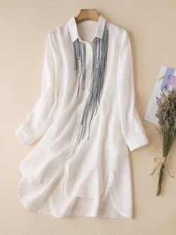 เสื้อลินิน แบบเสื้อสวยๆ เสื้อผ้าฝ้ายลินิน เสื้อเชิ้ตผ้าลินิน BY LININ