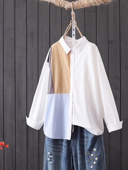 แบบเสื้อสวยๆ เสื้อผ้าฝ้ายลินิน เสื้อเชิ้ตผ้าลินิน