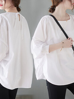 เสื้อเชิ้ตคนอ้วน สไตล์ญี่ปุ่น เสื้อทีเชิ้ตคนอ้วนผู้หญิง เสื้อทีเชิ้ตตัวใหญ่