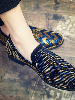 รองเท้าหนังผู้ชาย มีไซส์39-44 รองเท้าโลฟเฟอร์ชาย Slip-On Shoes