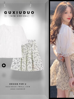 เดรสแขนสั้นมีไซส์L-4XLอก38-47นิ้ว