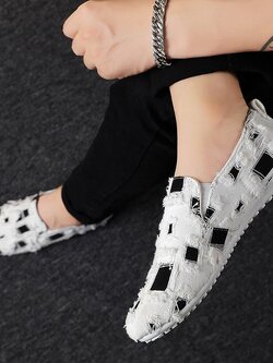 รองเท้าโลฟเฟอร์ชาย รองเท้าผู้ชาย รองเท้าแฟชั่นชาย รองเท้าหนังผู้ชาย Men Loafer Slip-On Shoes