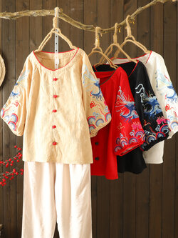 เสื้อลินิน เสื้อผ้าฝ้ายลินิน เสื้อเชิ้ตผ้าลินิน