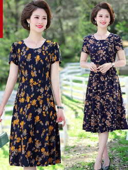 เดรสวัยผู้ใหญ่40-60ปี เดรสคุณแม่ ชุดเดรสทำงานวัยผู้ใหญ่ แบรนด์ MAMA DRESS