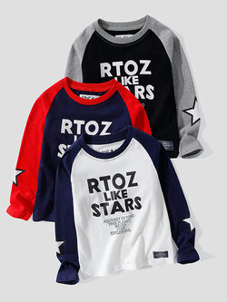 เสื้อยืดเด็กชาย เสื้อผ้าเด็กผู้ชาย เสื้อยืดเด็กผู้ชายสไตล์เกาหลี มีไซส์ 100-160 ใส่ได้ตั้งแต่ 6-12 ปี