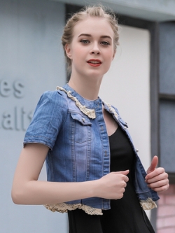 เสื้อแจ็คเก็ตยีนส์ เสื้อยีนส์ผู้หญิงเทห์ๆ