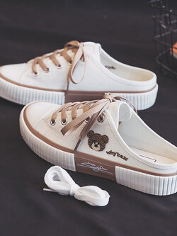 รองเท้าผ้าใบ ผู้หญิง รองเท้าผ้าใบวัยรุ่น แบรนด์ RENBEN