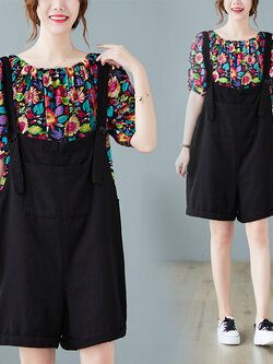 เสื้อลินินคนอ้วน เสื้อทีเชิ้ตคนอ้วนผู้หญิง เสื้อทีเชิ้ตตัวใหญ่ By Literary Plus size