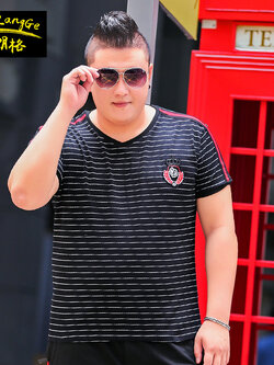 เสื้อยืดผู้ชายอ้วน S-5XL(อกเสื้อ39-51นิ้ว)