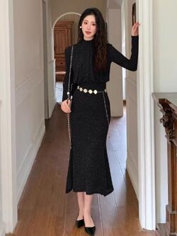 เดรสสีดำสุภาพ เรียบหรู ดูดี เหมาะกับทุกโอกาส | เดรสผู้หญิงแฟชั่นสุภาพ