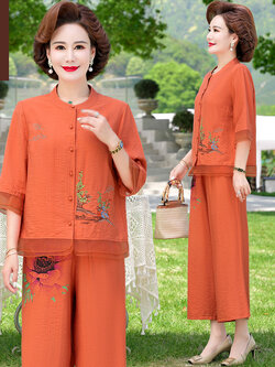 เสื้อผ้าคุณแม่วัย 60 เสื้อคนแก่ผู้หญิงวัย60