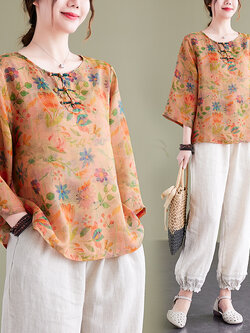 เสื้อลินิน เสื้อผ้าฝ้ายลินิน เสื้อเชิ้ตผ้าลินิน