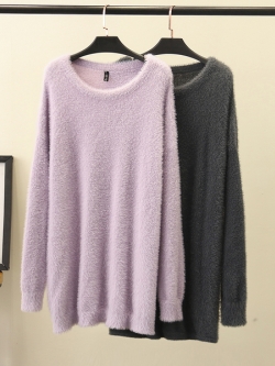 เสื้อกันหนาวคนอ้วน เสื้อกันหนาวสาวอ้วน เสื้อกันหนาวคนอวบ เสื้อกันหนาวแขนยาวสำหรับสาวอวบ อ้วน