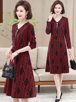 เดรสวัยผู้ใหญ่40-60ปี เดรสคุณแม่ ชุดเดรสทำงานวัยผู้ใหญ่ แบรนด์ MAMA DRESS