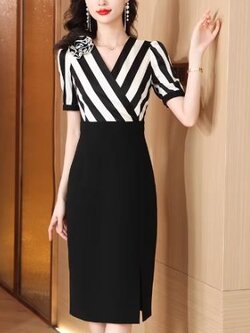 เดรสสีดำสุภาพ เรียบหรู ดูดี เหมาะกับทุกโอกาส | เดรสผู้หญิงแฟชั่นสุภาพ