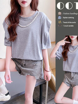 เสื้อยืดคนอ้วนแบบโอเวอร์ไซส์แบบ ulzzang fashion สนใจทักแชท