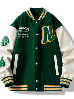 เสื้อแจ็คเก็ตเบสบอล เสื้อคลุม เสื้อแขนยาวสไตล์เกาหลี