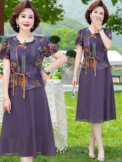 เสื้อผ้าคุณแม่วัย 60 เสื้อคนแก่ผู้หญิงวัย60