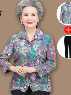 เสื้อคุณยาย เสื้อผู้วัยอายุ60-70ปี เสื้ออาม่า เสื้อผู้สูงอายุ