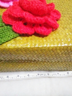กระเป๋ากระจูดสาน ขนาด 11*5*10 นิ้ว basket weave bags น้ำตาล 11*5*10