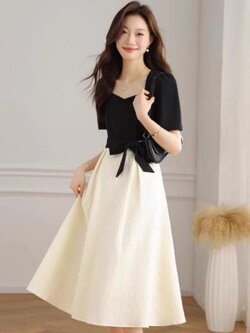 เดรสสีดำสุภาพ เรียบหรู ดูดี เหมาะกับทุกโอกาส | เดรสผู้หญิงแฟชั่นสุภาพ