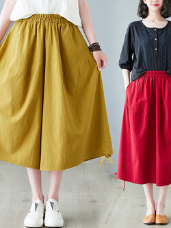 กางเกงผ้าลินิน กางเกงผ้าลินินหญิง กางเกงผ้าลินิน เอว ยางยืด