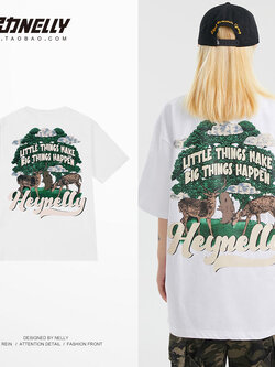 เสื้อยืดคอกลม ผู้ชาย เสื้อยืดผู้ชายเกาหลี เสื้อยืดเกาหลี แบรนด์ NELLY