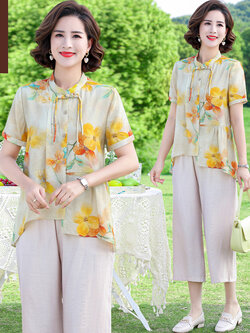 เสื้อผ้าคุณแม่วัย 60 เสื้อคนแก่ผู้หญิงวัย60