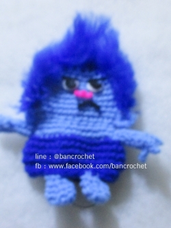 ที่ครอบกุญแจตัวการ์ตูนสีน้ำเงิน