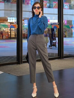 กางเกงลำลอง กางเกงทำงาน แฟชั่นสำหรับผู้หญิง