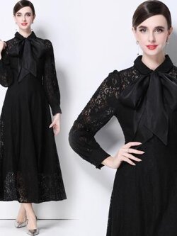 เดรสสีดำสุภาพ เรียบหรู ดูดี เหมาะกับทุกโอกาส | เดรสผู้หญิงแฟชั่นสุภาพ