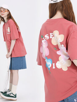 เสื้อผ้าวัยรุ่นเกาหลี เสื้อยืดวัยรุ่นผู้หญิง มีขนาด S M L XL