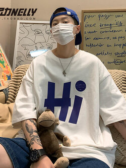 เสื้อยืดคอกลม ผู้ชาย เสื้อยืดผู้ชายเกาหลี เสื้อยืดเกาหลี แบรนด์ NELLY